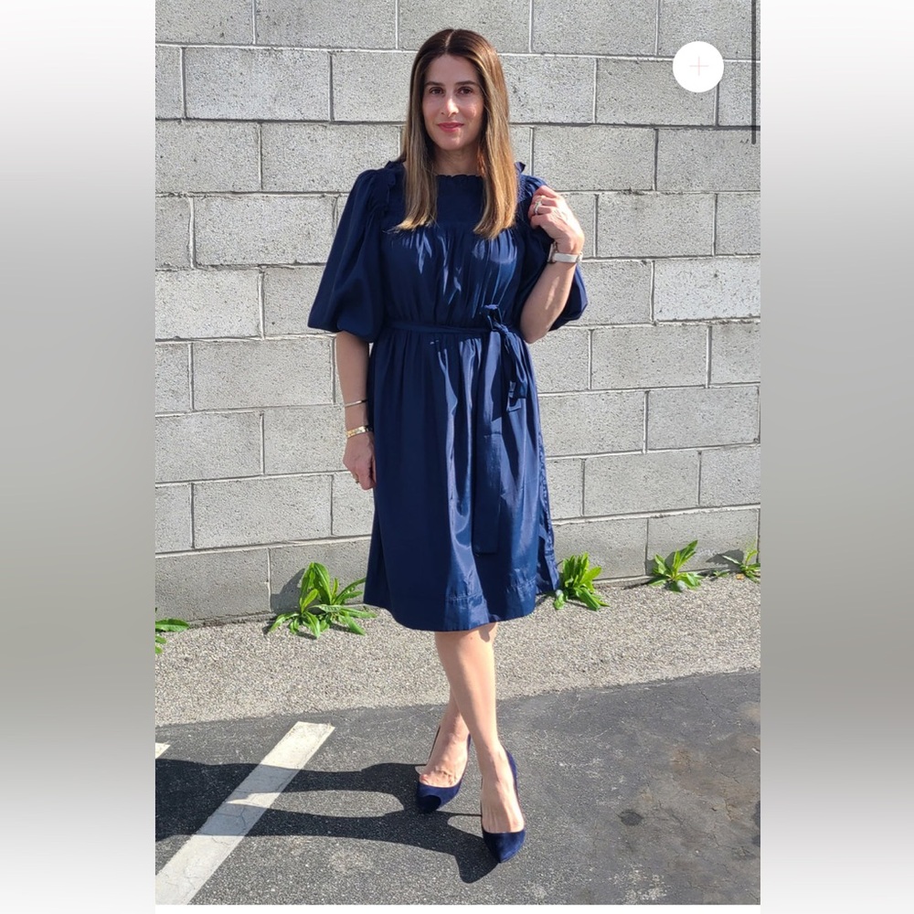 WUKOGALS PUFF SLEEVE SMOCKED DRESS